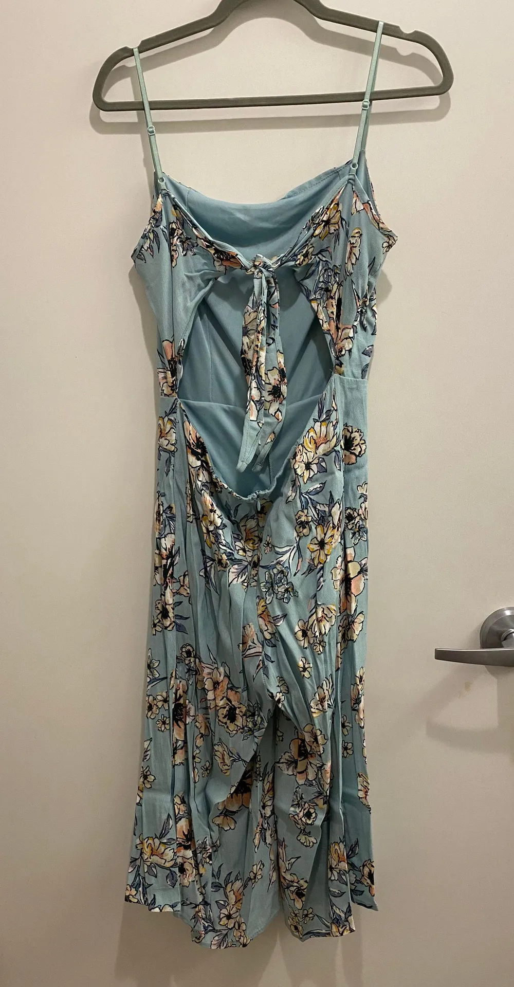 Sage Blue Floral Jumpsuit  - Image 3