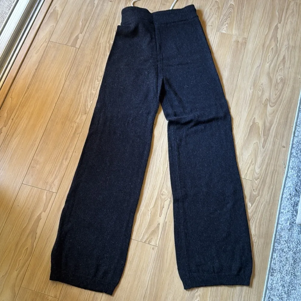 Goldbergh Wide Leg Knit Pants Black - Image 4