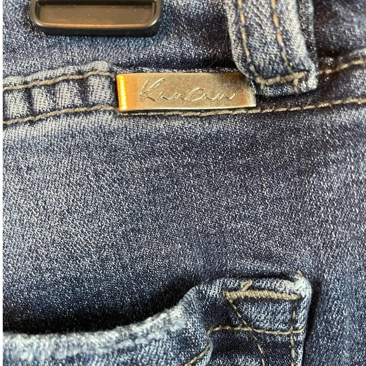 Kancan Skinny Jeans 13/30 Womens Distressed Medium Wash Denim Casual Blue Size undefined - Image 5