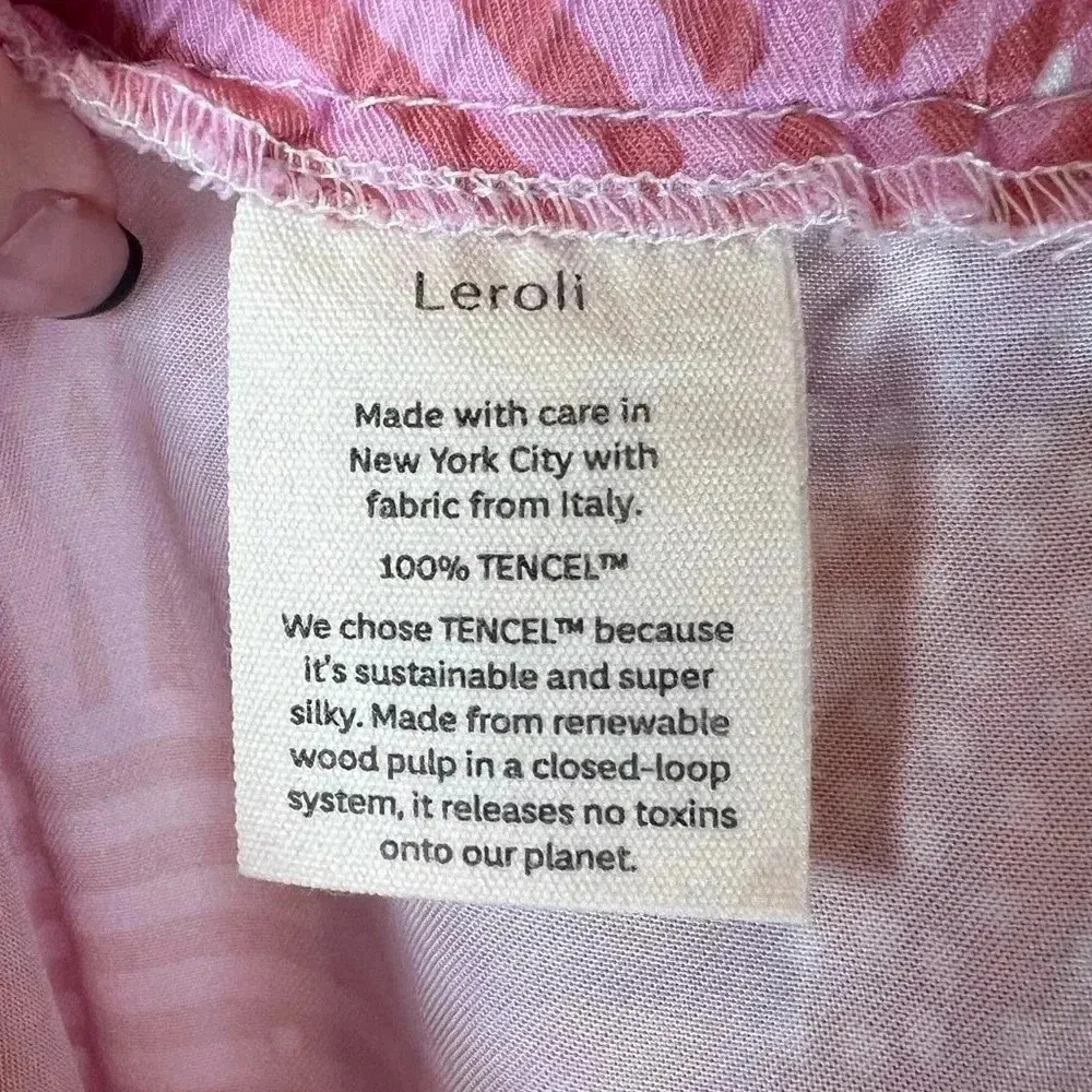 Leroli “Zoe” Pant In Sunset Wide Leg Loose Fit Ankle Length Women’s Size Medium Pink - Image 10