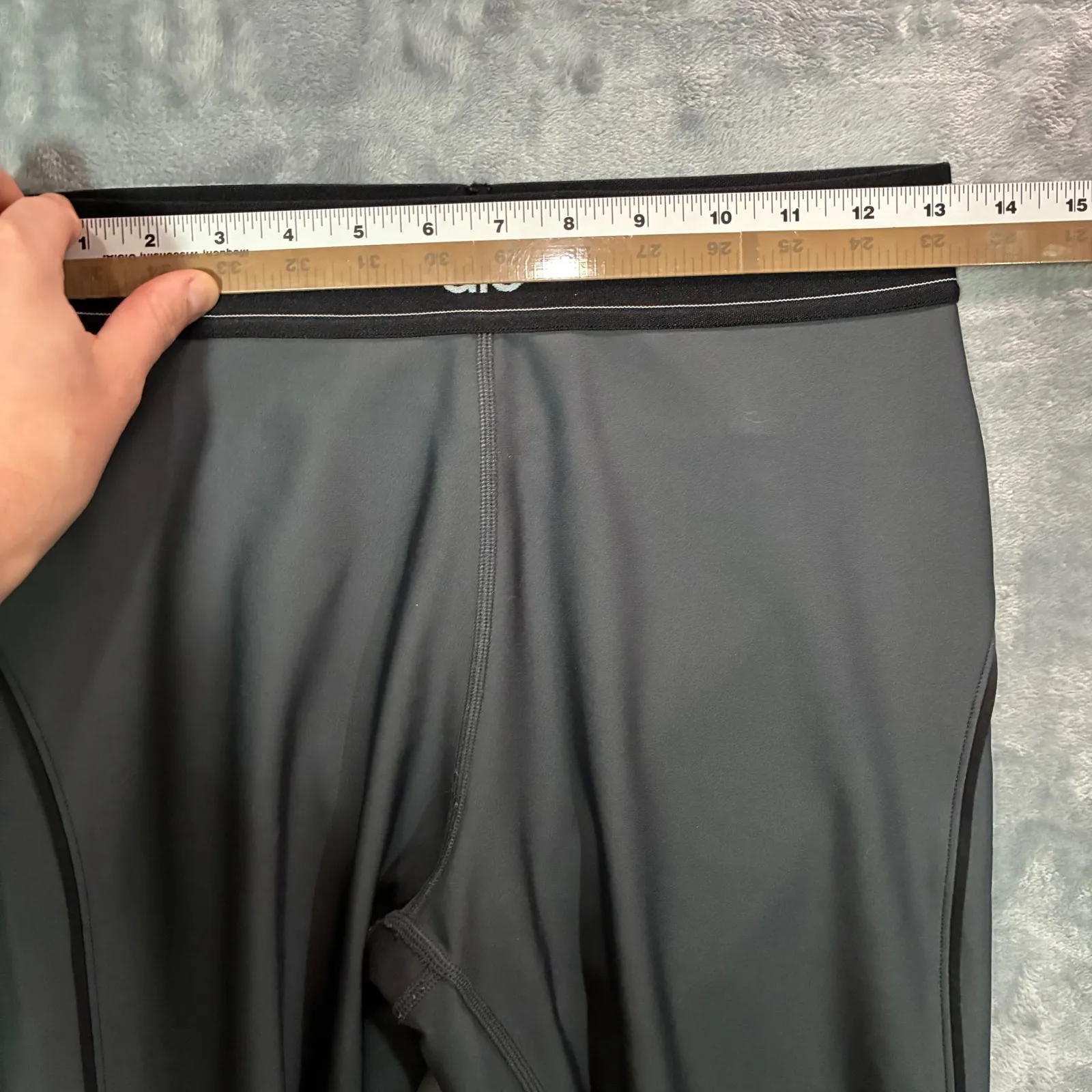 EUC Alo Yoga Airlift High-Waist Suit Up Legging Anthracite Athletic Women's L - Image 10