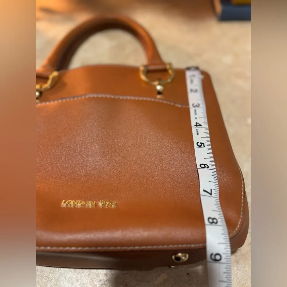 London Fog Brown 4 Compartment Handbag - Image 14