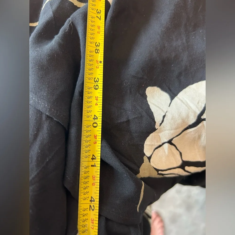 Free People She's A Waterfall Maxi Floral Dress Black Combo Size 4 - Image 9