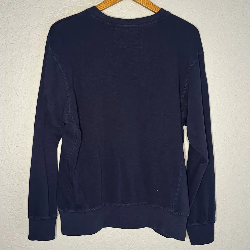 Cuffy’s Cape Cod Sweatshirt Navy Blue Cotton Large Nautical Coastal Mass - Image 6