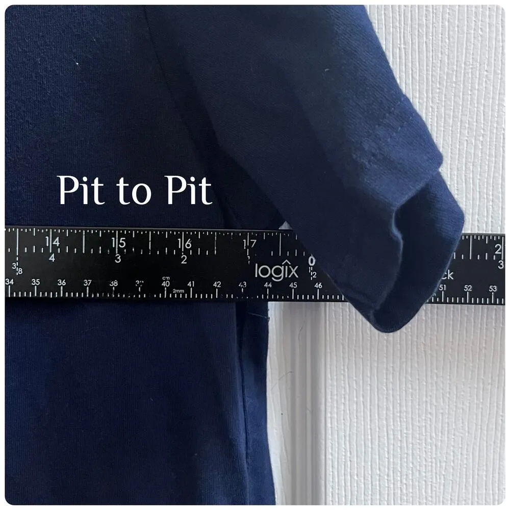 Chocoolate Blue Felt Appliqué Embroidered Regal Nutcracker Tee Size Medium - Image 7