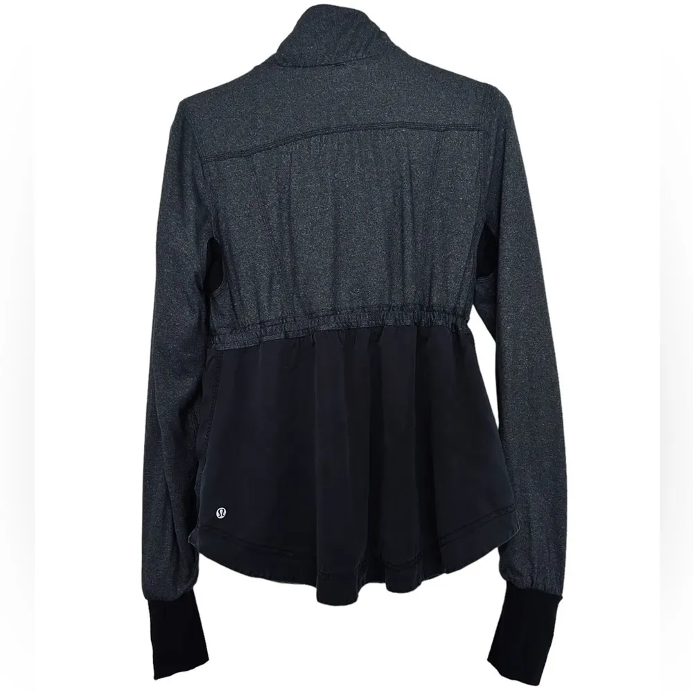 Lululemon Inner Peace Reversible Athletic Jacket Size 6 Gray - Image 13