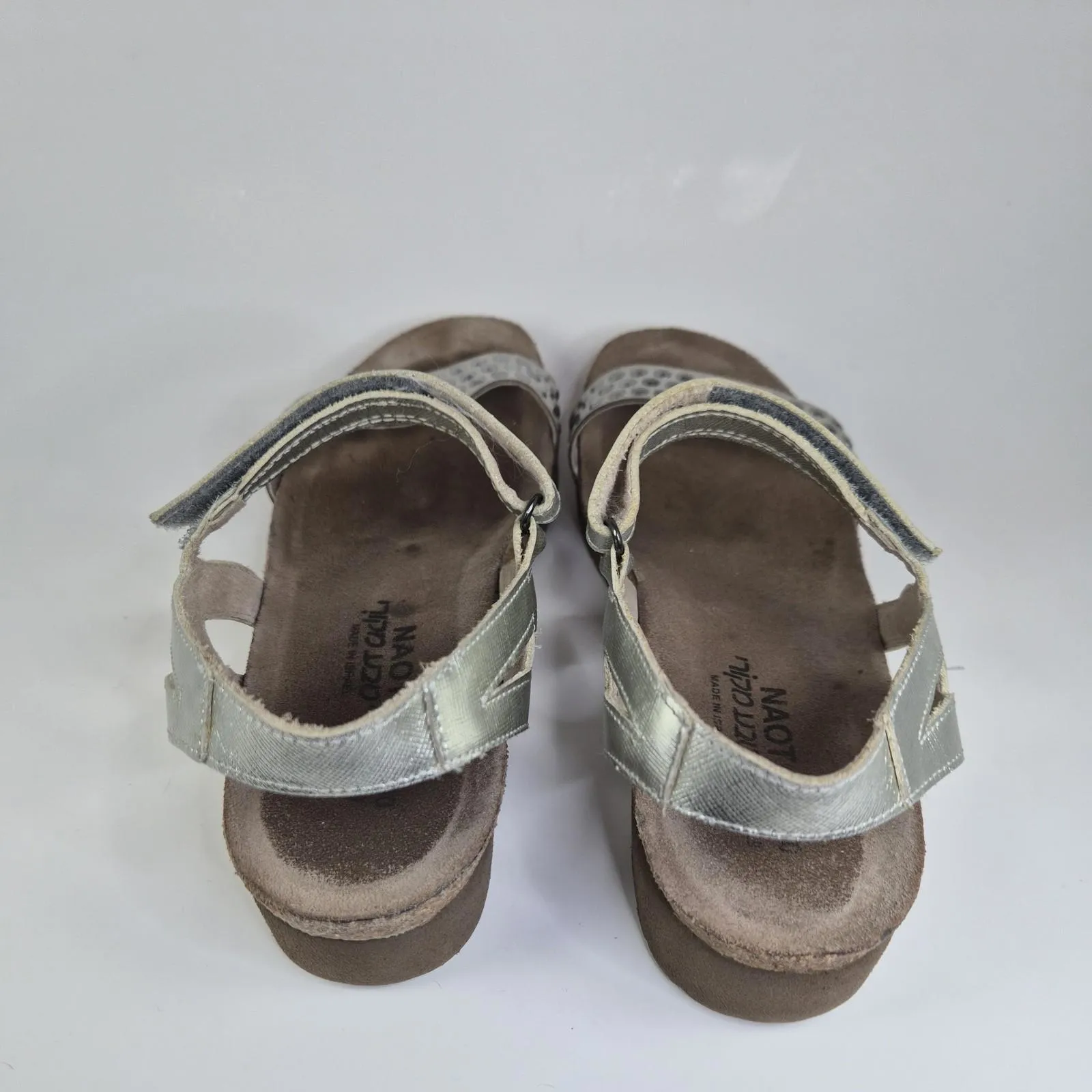 Naot Women’s Hero, Strappy Wedge Sandals, Size EUR 40, US 9 M Silver - Image 7