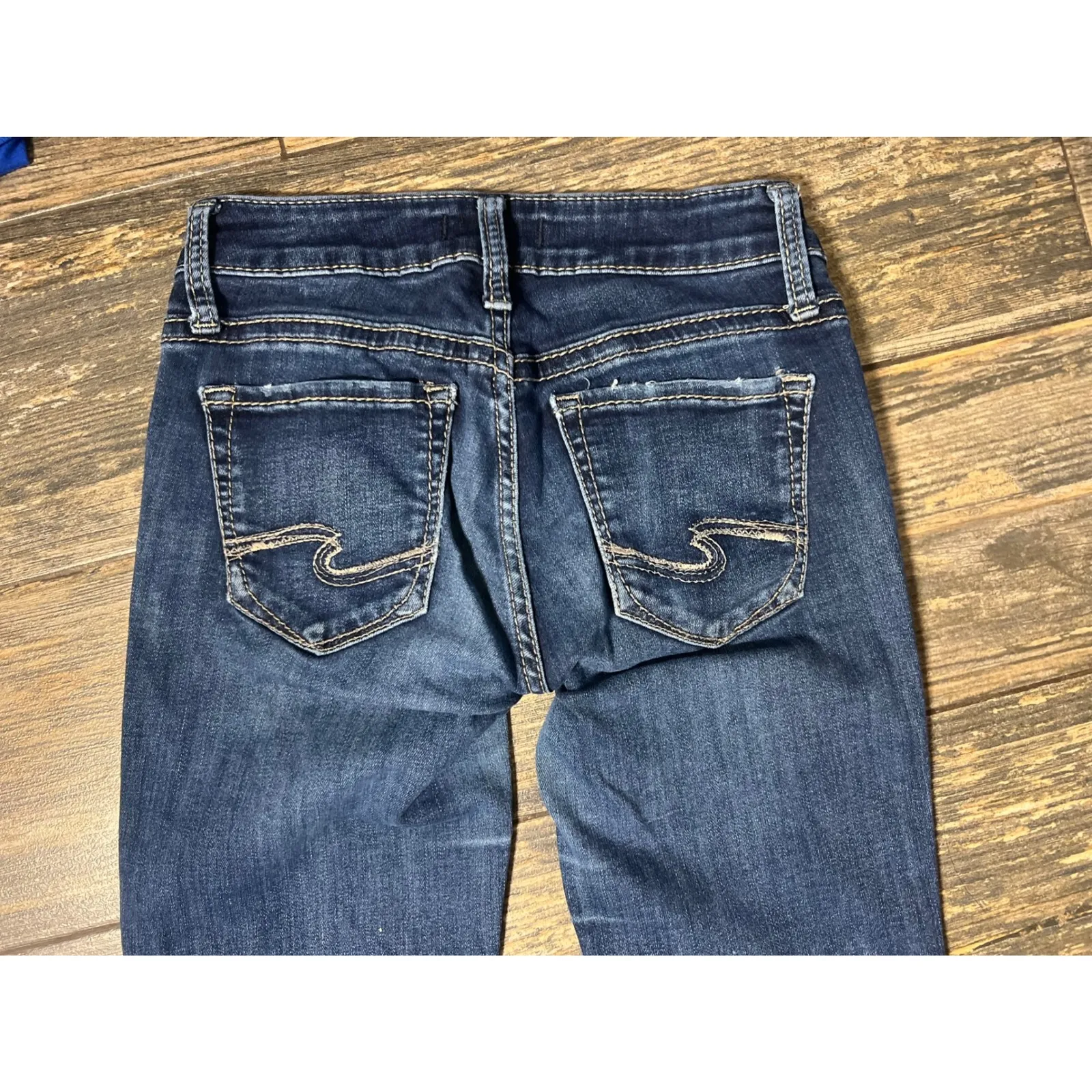 Silver Jeans Co. Suki Bootcut Dark Wash Denim Jeans Womens Size 25 Rodeo Stretch Blue - Image 10