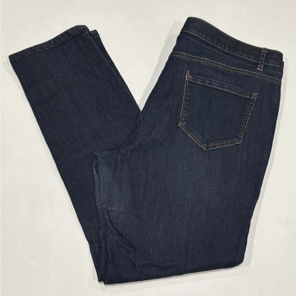 Christopher & Banks Women’s Deep Indigo Blue Pants, Stretch Waistband, 14 Avg. - Image 2