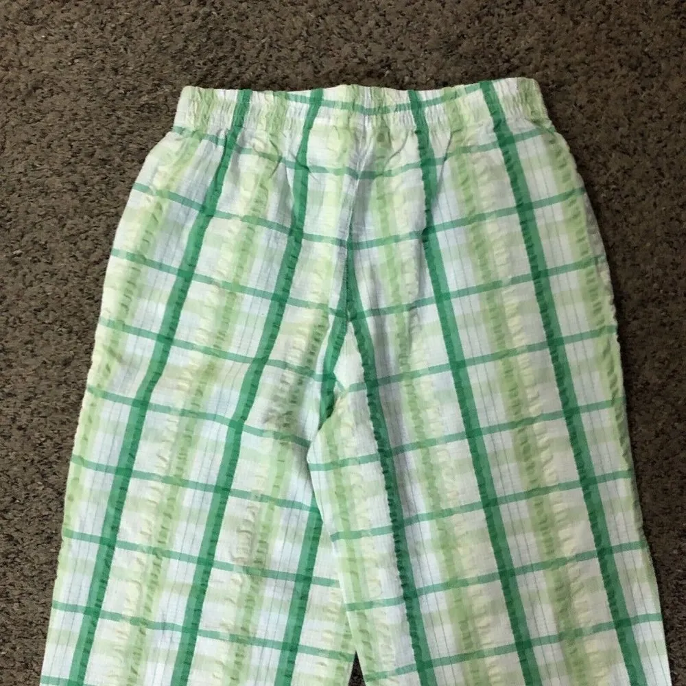 Chadwicks Pants Womens S Used Green Plaid - Image 5