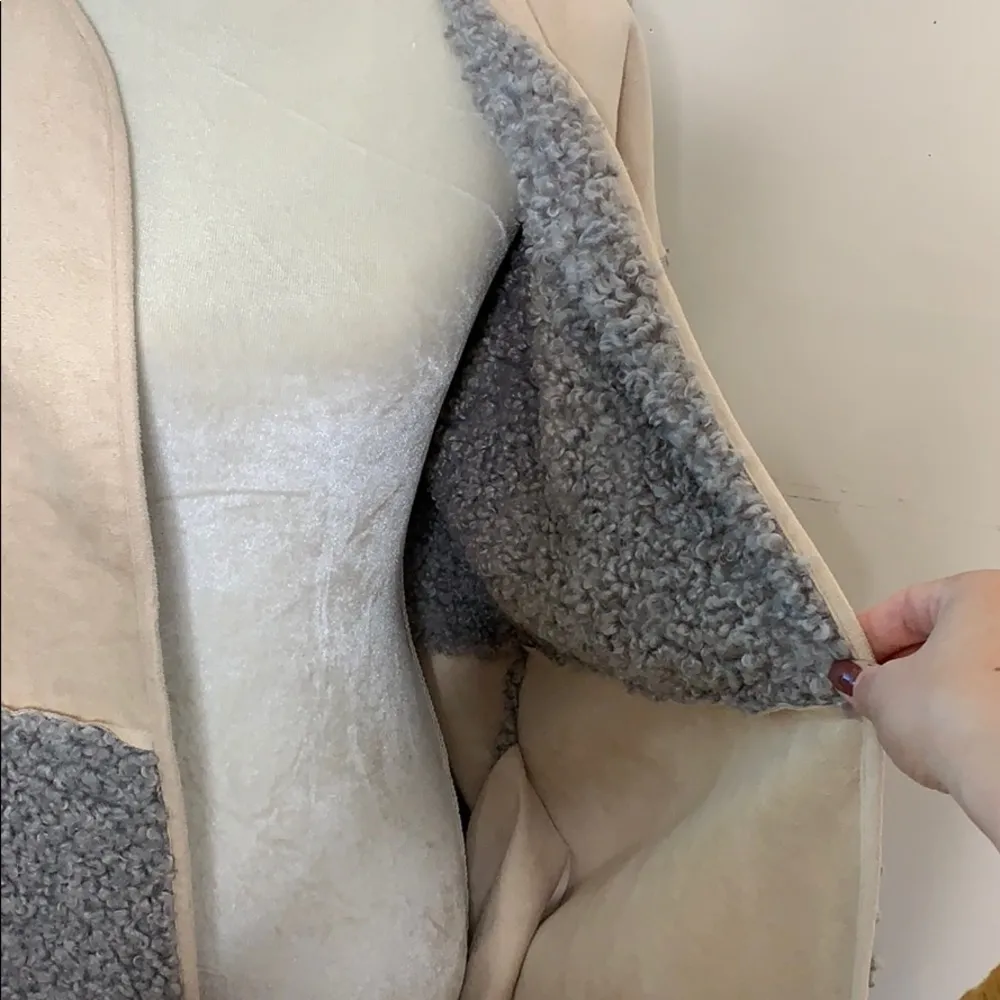 nwt // lucky brand mixed suede sherpa jacket - Image 8