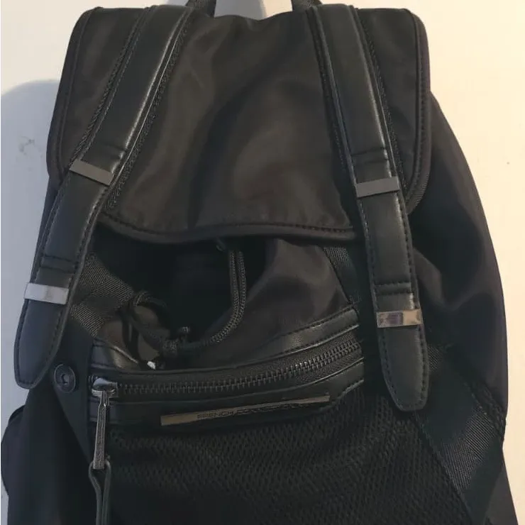 French Connection Black Mesh Zip Bag - Image 4