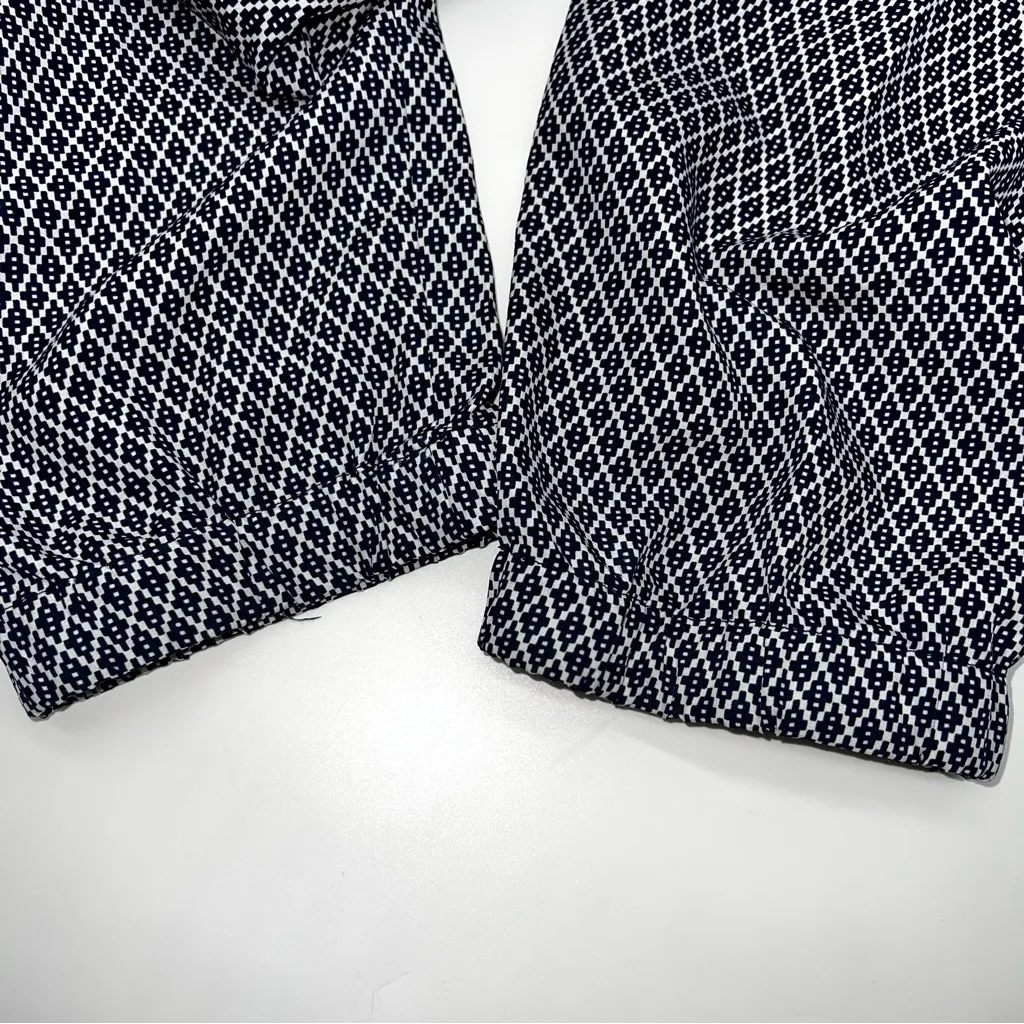 Michael Kors Women's Black and White Geometric Joggers w/Drawstring Waistband-L - Image 6