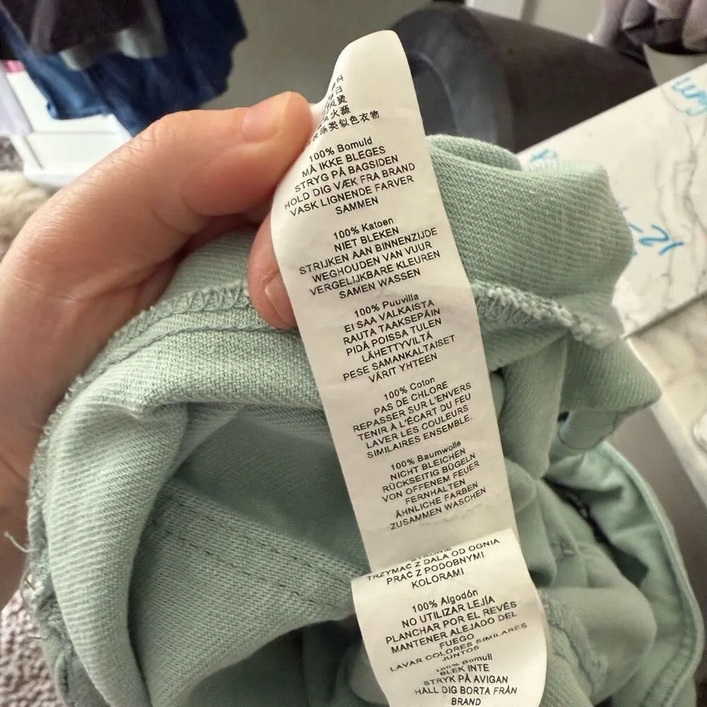 Missguided Women’s 8 Mint Denim Romper Utility - Image 6