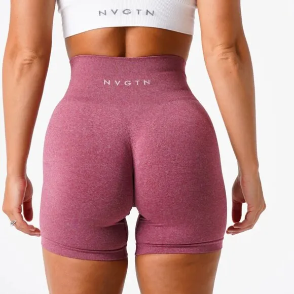 NVGTN Magenta Pink Seamless Butt Lift Pro Biker Shorts Womens Size XS - Image 2