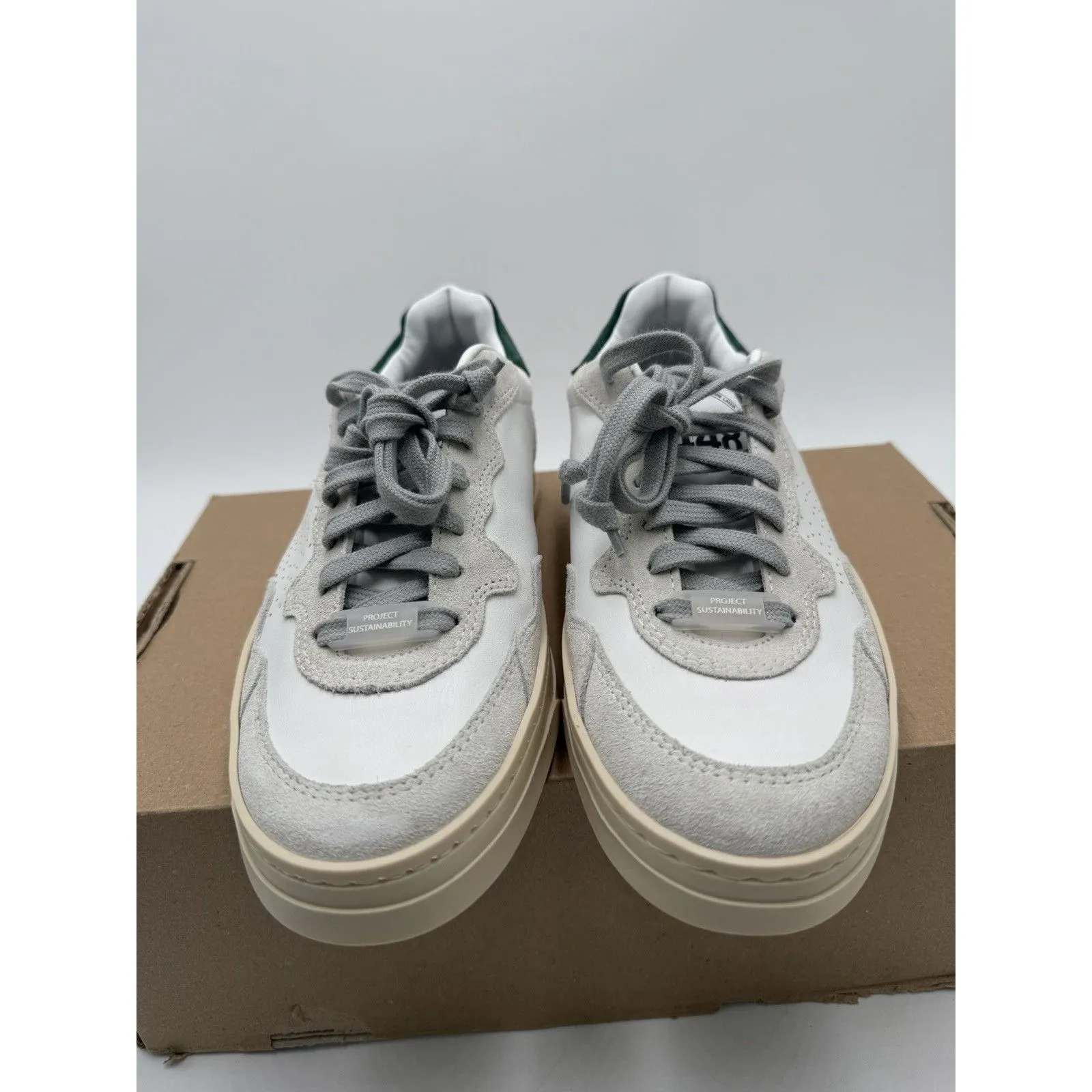 P448 Bali White Green Womens Size 40 Women's 9-9.5 NWB - Image 2