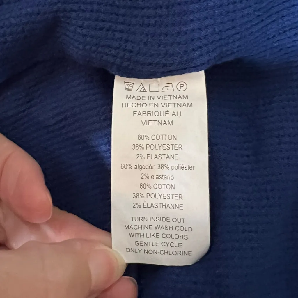 Michael Kors Women’s Blue Hooded Pullover 1065 - Image 5