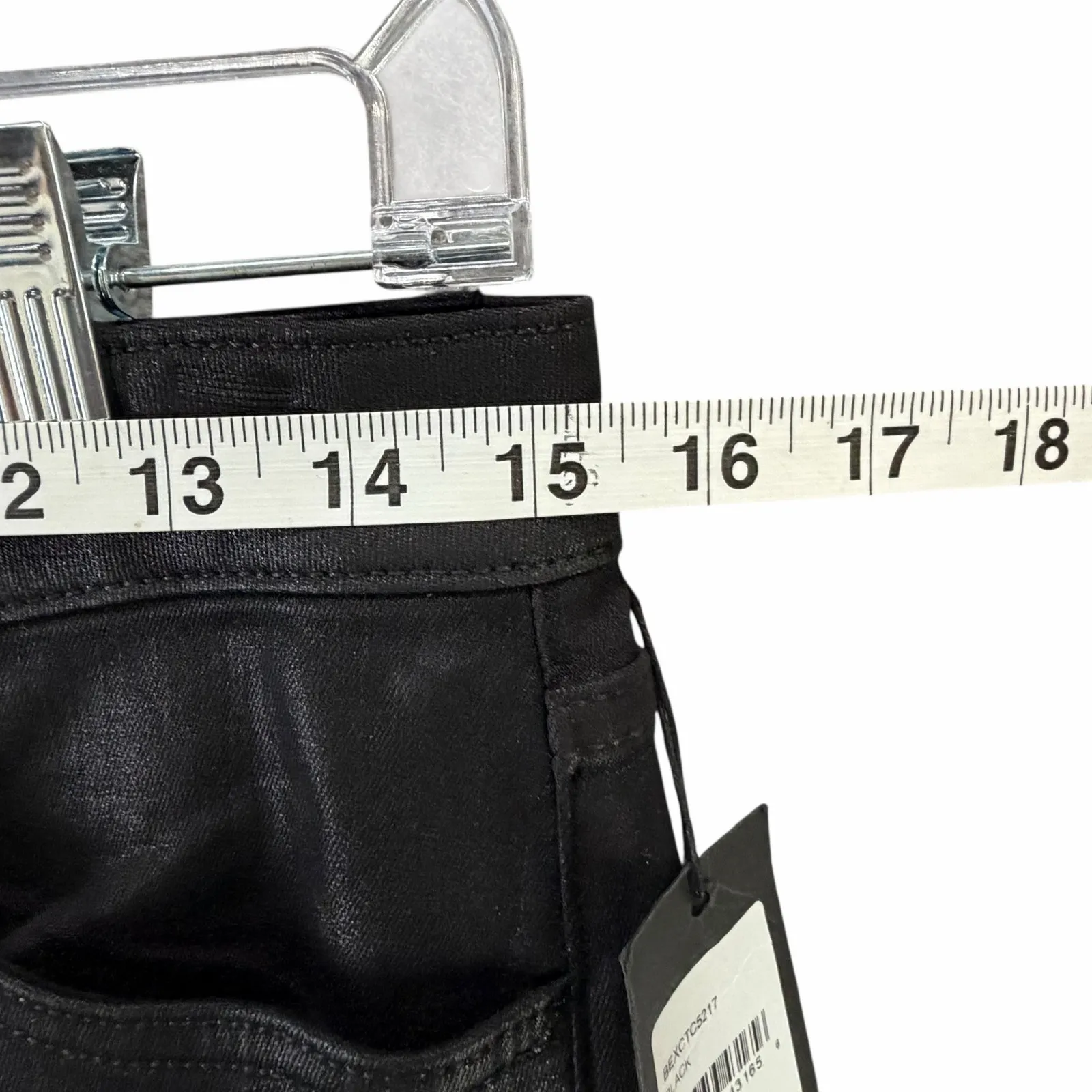 Joes Jeans The Callie Womens 28 Black Coated High Rise Cropped Boot Raw Hem Chic - Image 8