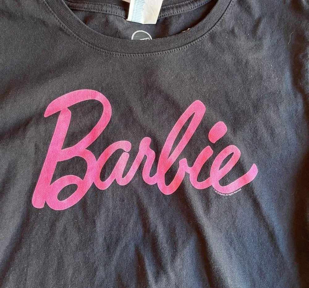 Barbie Short Sleeve Shirt XL Womens Black - Image 2