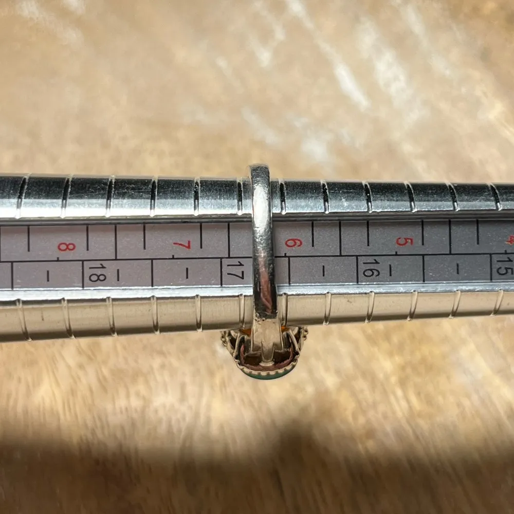 Sterling Silver Dragons Breath & Turquoise 925  Ring - Image 15