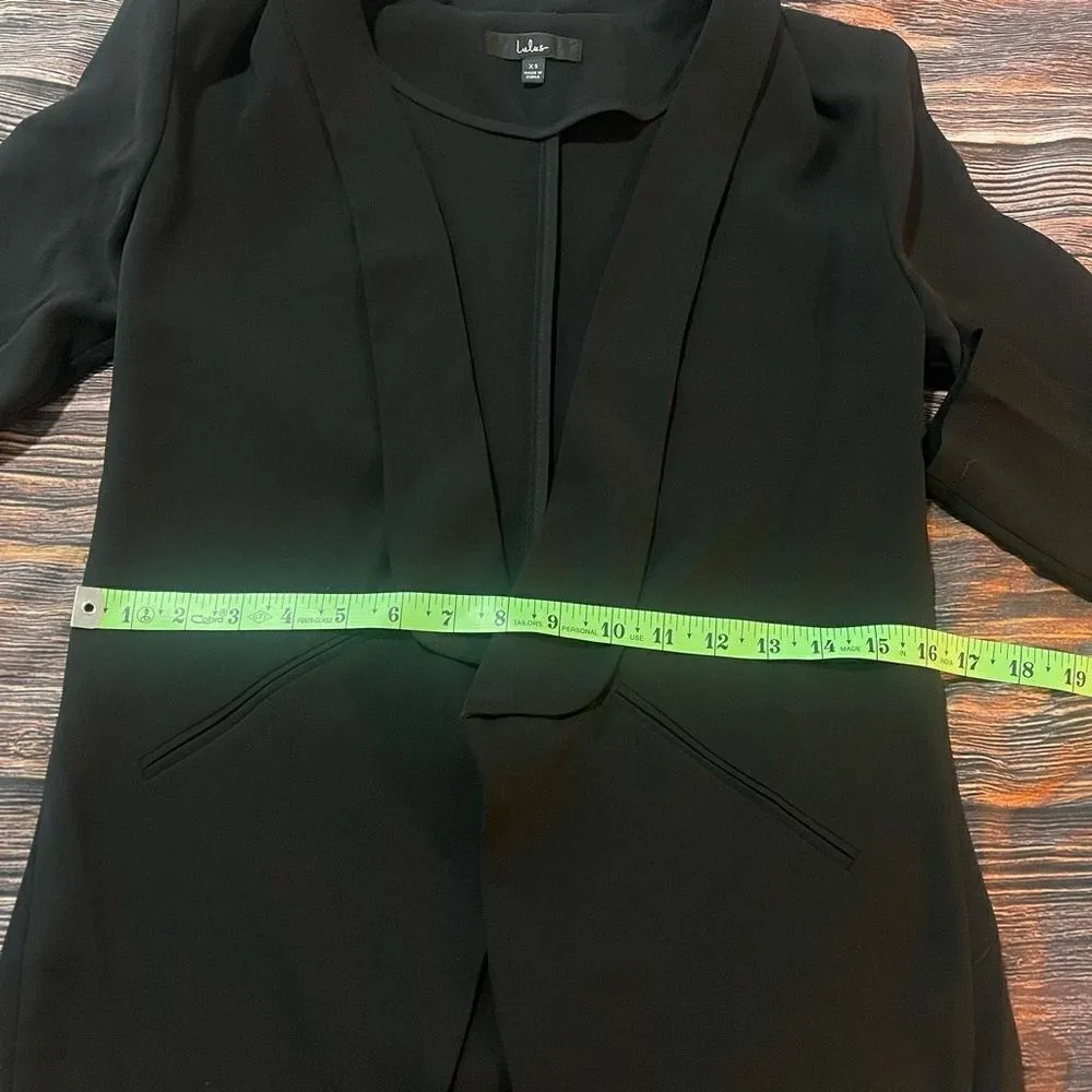 Lulus Lulu’s Women’s Lightweight Blazer Black Office - Image 10
