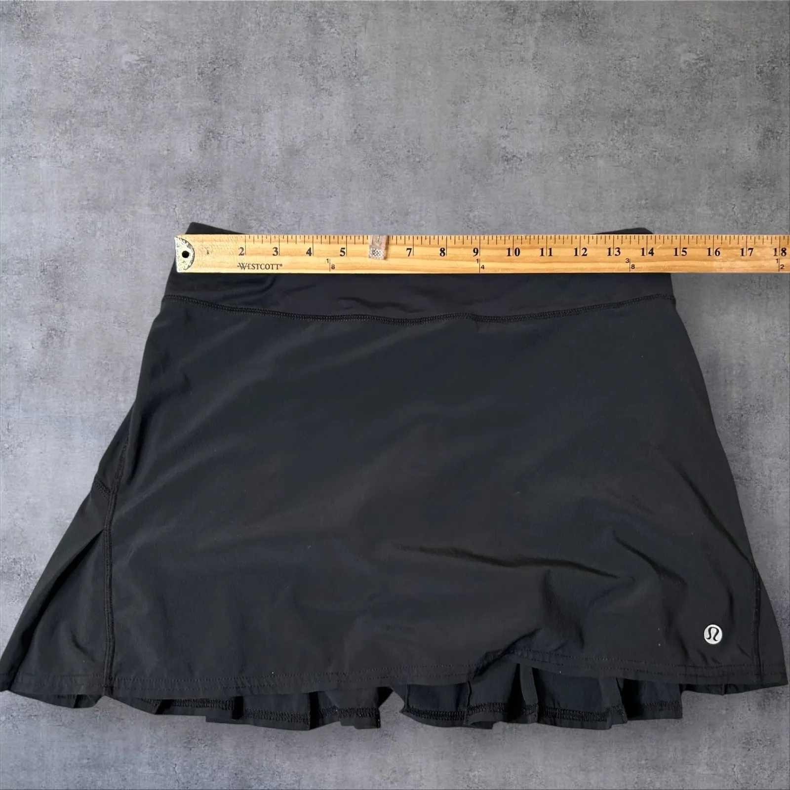 Lululemon Black Tennis Skirt with Built-in Shorts Size 4 Skort Tennis Golf - Image 8