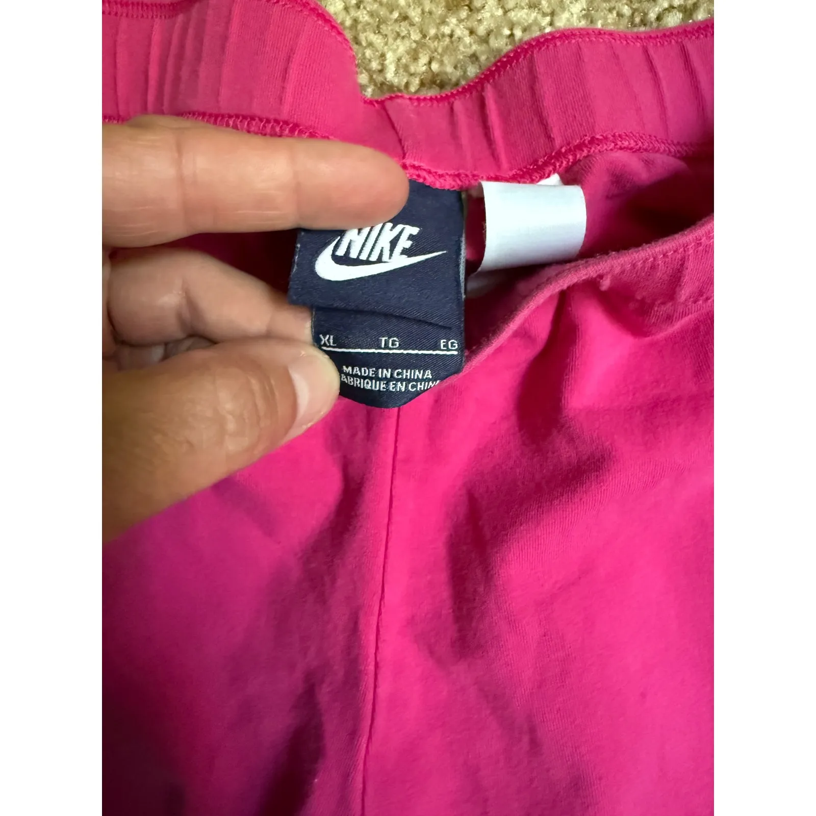 Nike Capri Leggings Activewear Cropped Athletic Pants Black Logo‎ Size Xl - Image 5