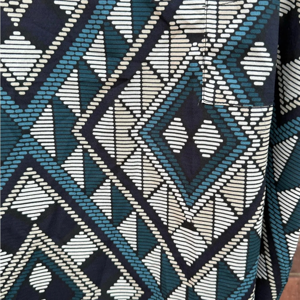 Collective Concepts Geometric Pattern Tank Top Sleeveless Blouse Size Small EUC - Image 4