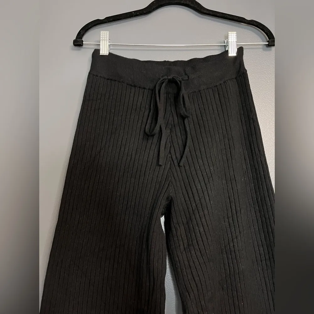 ENDLESS ROSE Banded Knit Wide Leg Lounge Pants Women’s Sz XS NWT - Image 2