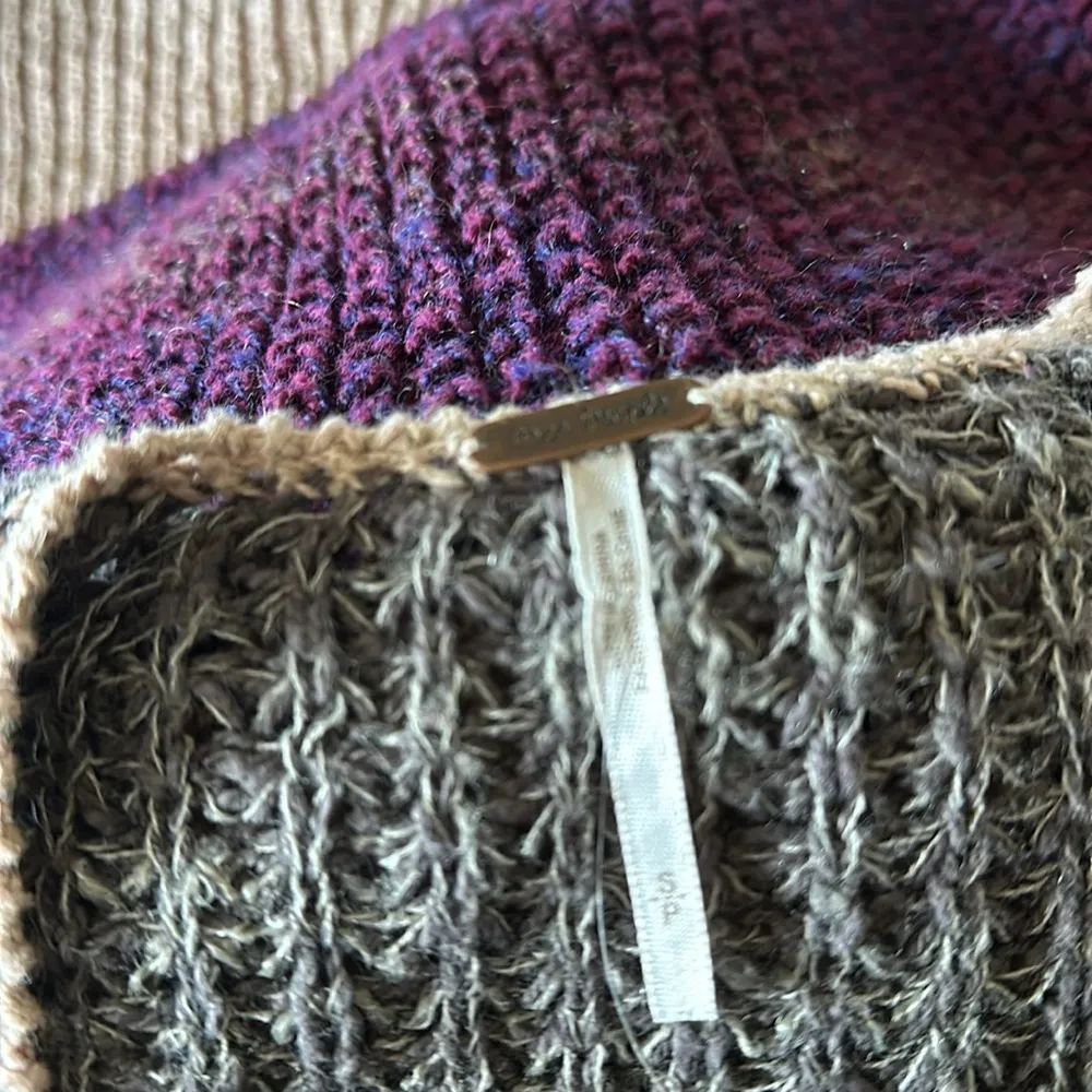 NWOT FREE PEOPLE Lake Tahoe Color block Cardigan Sweater - Image 6