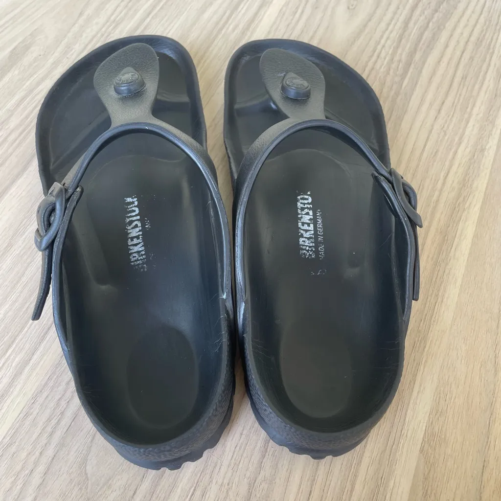 Birkenstock Black Thong Sandals - Image 2