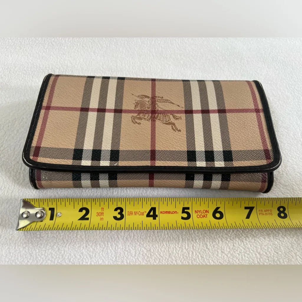 🔥BURBERRY Haymarket House Check Molly Continental Wallet Size 8" x 4" pre-owned - Image 16