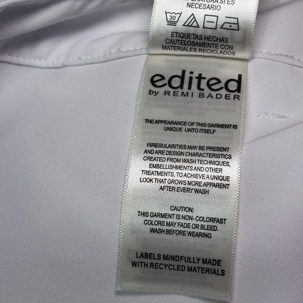 Edited by Remi Bader Women's Trouser Short Size 8 White NWT - Image 11