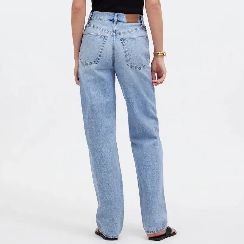 NWT Madewell Sz 29 Baggy Straight Paxton Light Blue Wash NQ185 Button Fly - Image 14