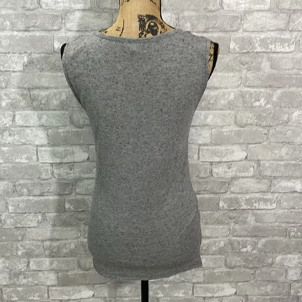 Madewell Knot Twisted Hem Speckled Tunic Tank - Image 4