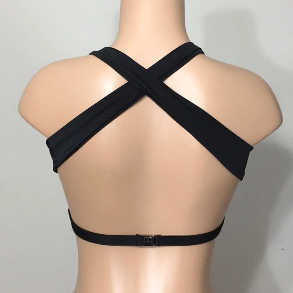 Insight bondage cross back bikini top. NWT Black - Image 4