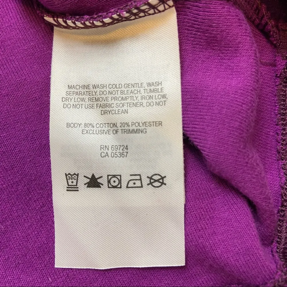 Columbia Purple Quilted Pattern Lightweight Jacket. Size Large - Image 6