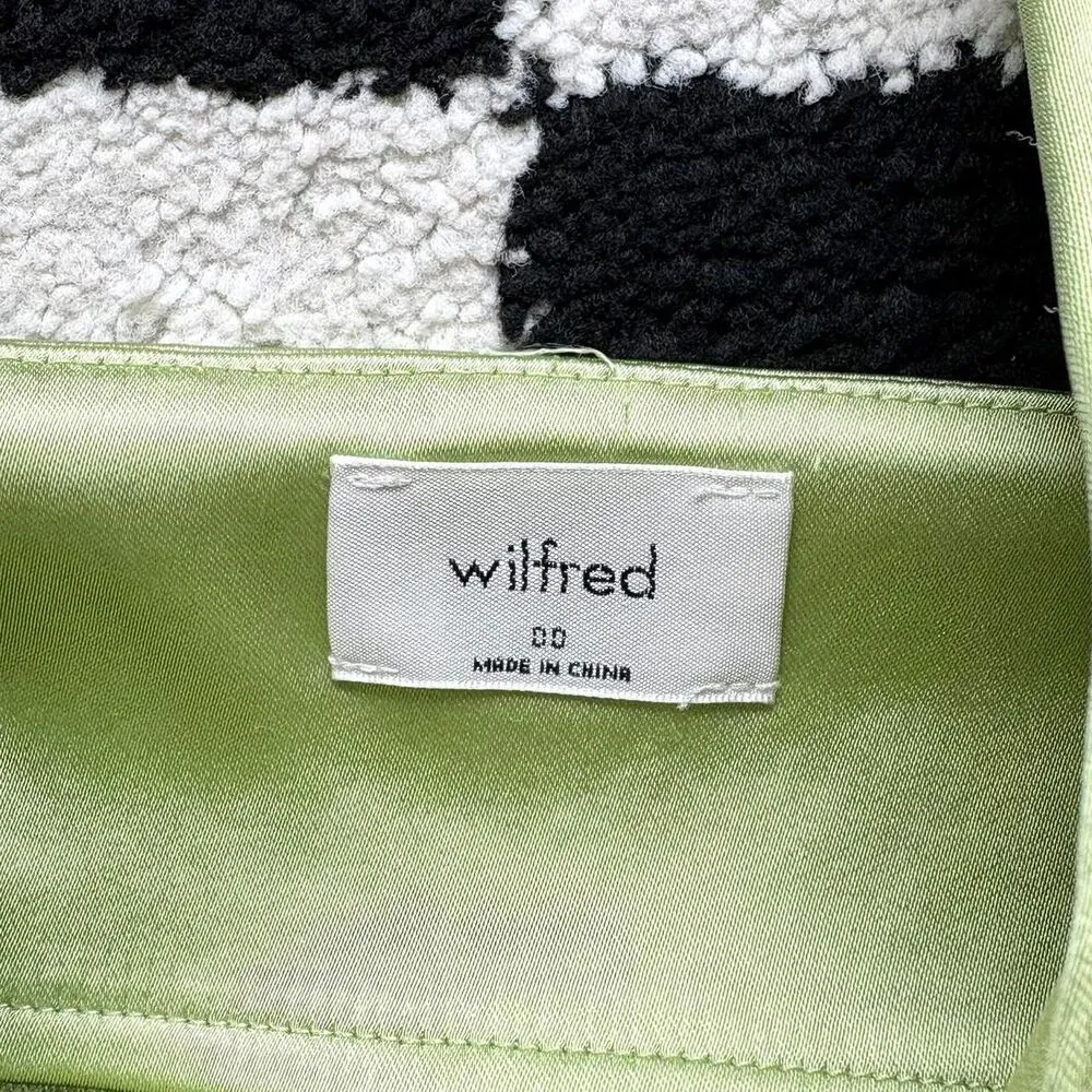 Aritzia Wilfred Green Satin Zadie Dress 00 - Image 3