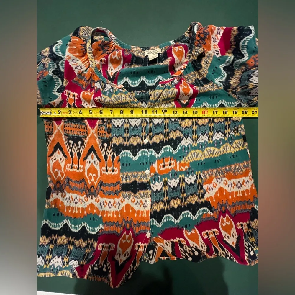 Lucky Brand Soft and Light 3/4 Sleeve Blouse - Image 5