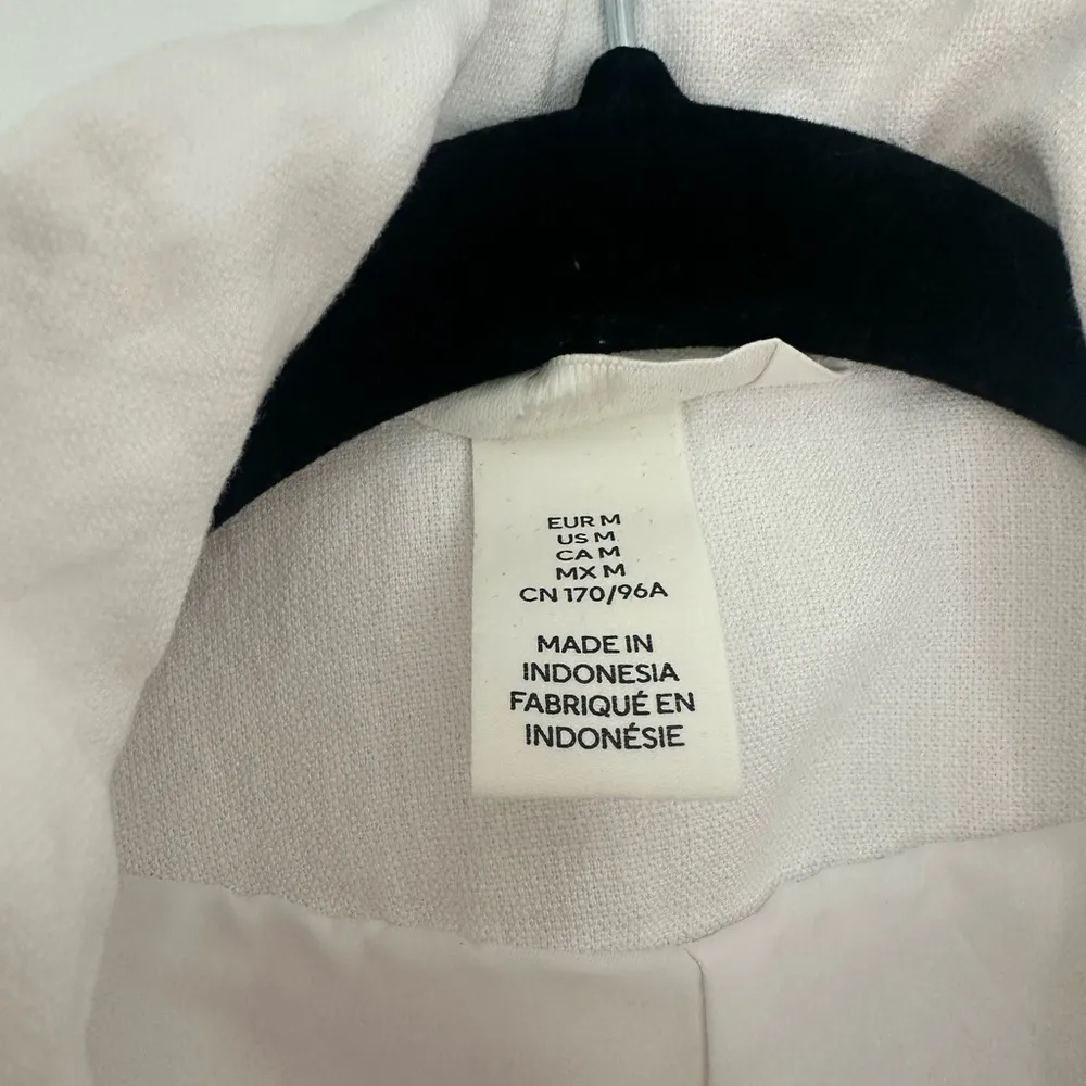 H&M White Mini Dress with Black Trim - Image 5