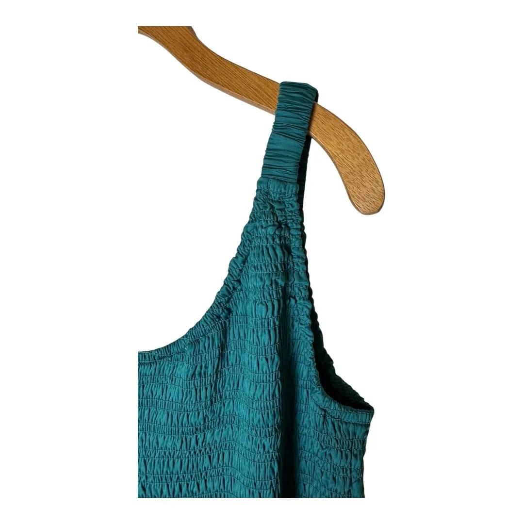 Marine Layer Jumpsuit Women Medium Green Spruce Archive Tessa One Shoulder NWT - Image 6