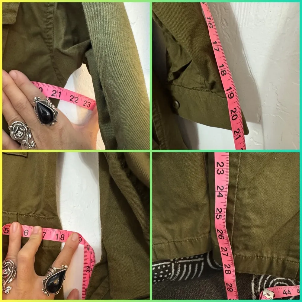 LEVIS OLIVE GREEN LONG SLEEVE BAGGY JUMPSUIT EUC SMALL - Image 11