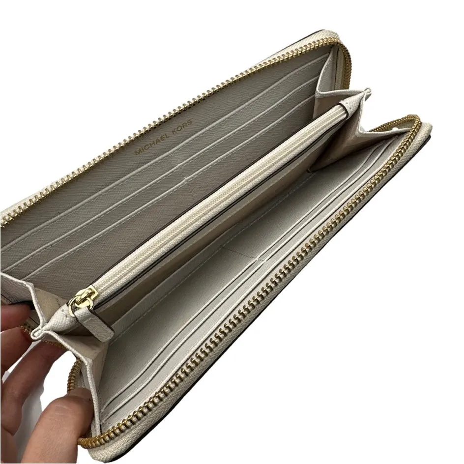 MICHAEL KORS Signature Jet Set Zip Around Wallet - Image 5