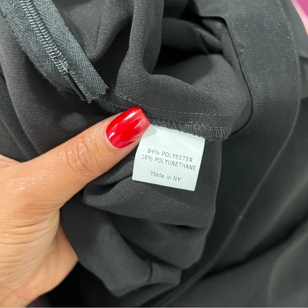 Estelle & Finn Side Zip Seamed Pant Stretch Black Crepe Slim‎ Leg Size 14 - Image 9