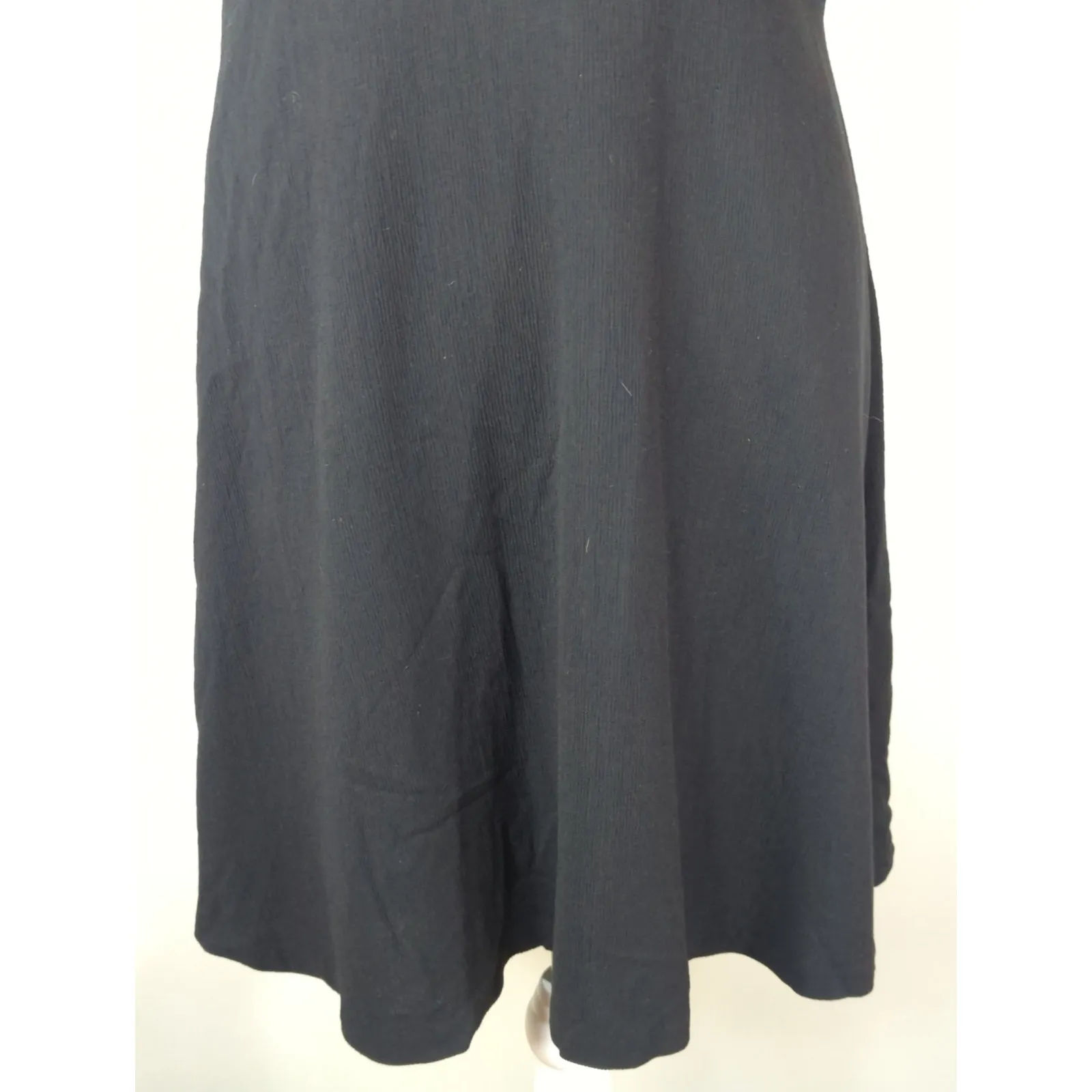 Theory Black Fit And Flare Dress Women's Size 10 Career Wear Preppy Academia - Image 3