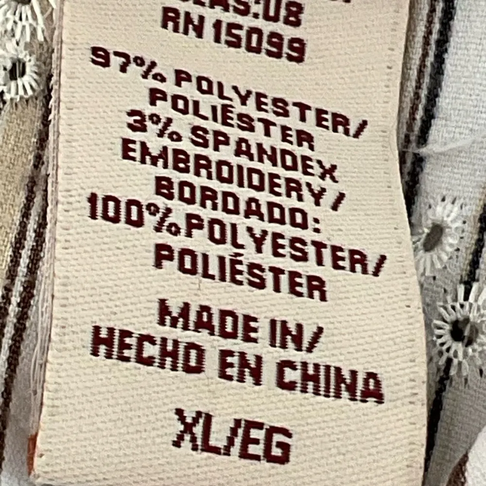 Covington Striped Button-Up Women's Top W/short Tulip Sleeve. Size XL EUC - Image 6