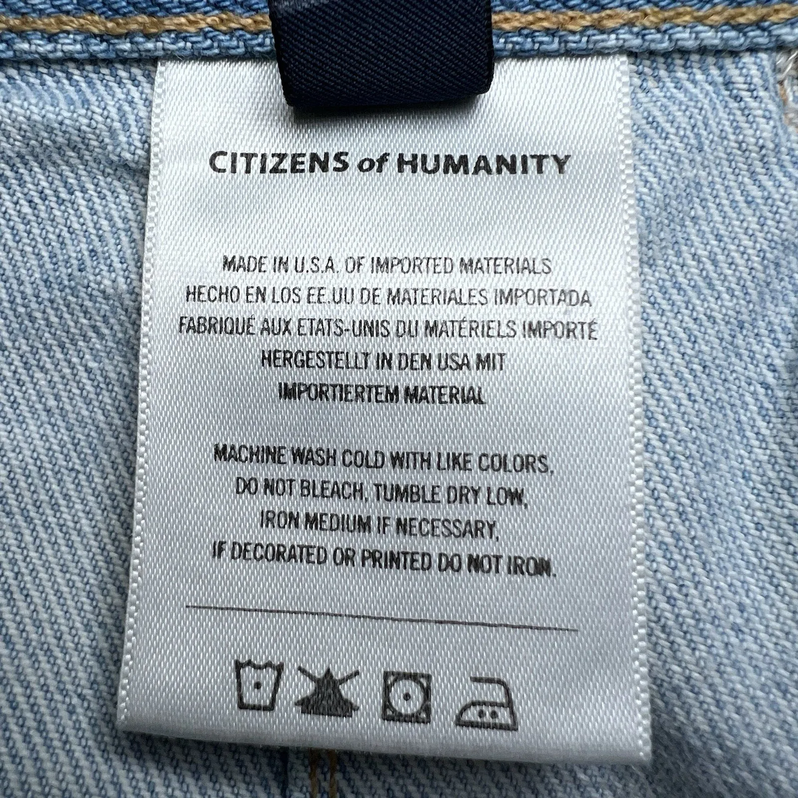 Citizens Of‎ Humanity Anouk High Rise Denim Midi Skirt Size 25 - Image 4