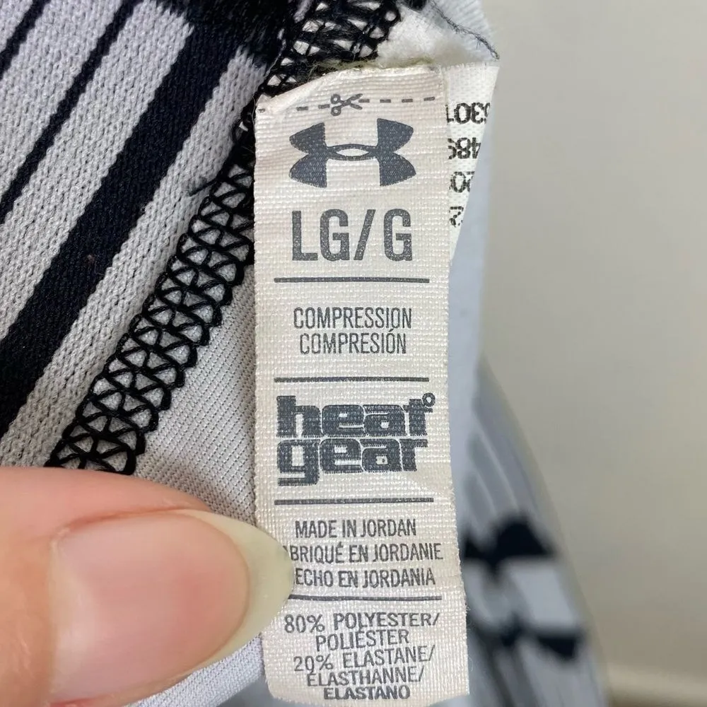 Under Armour Black & White Snakeskin Spandex Shorts - Image 3