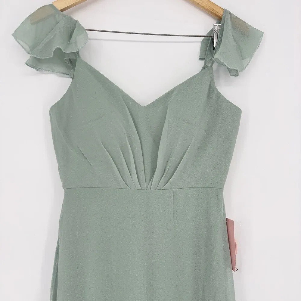 Birdy Grey Women's Dress Sage Size Small Bridesmaids Wedding Prom Party Dress‎ - Image 4