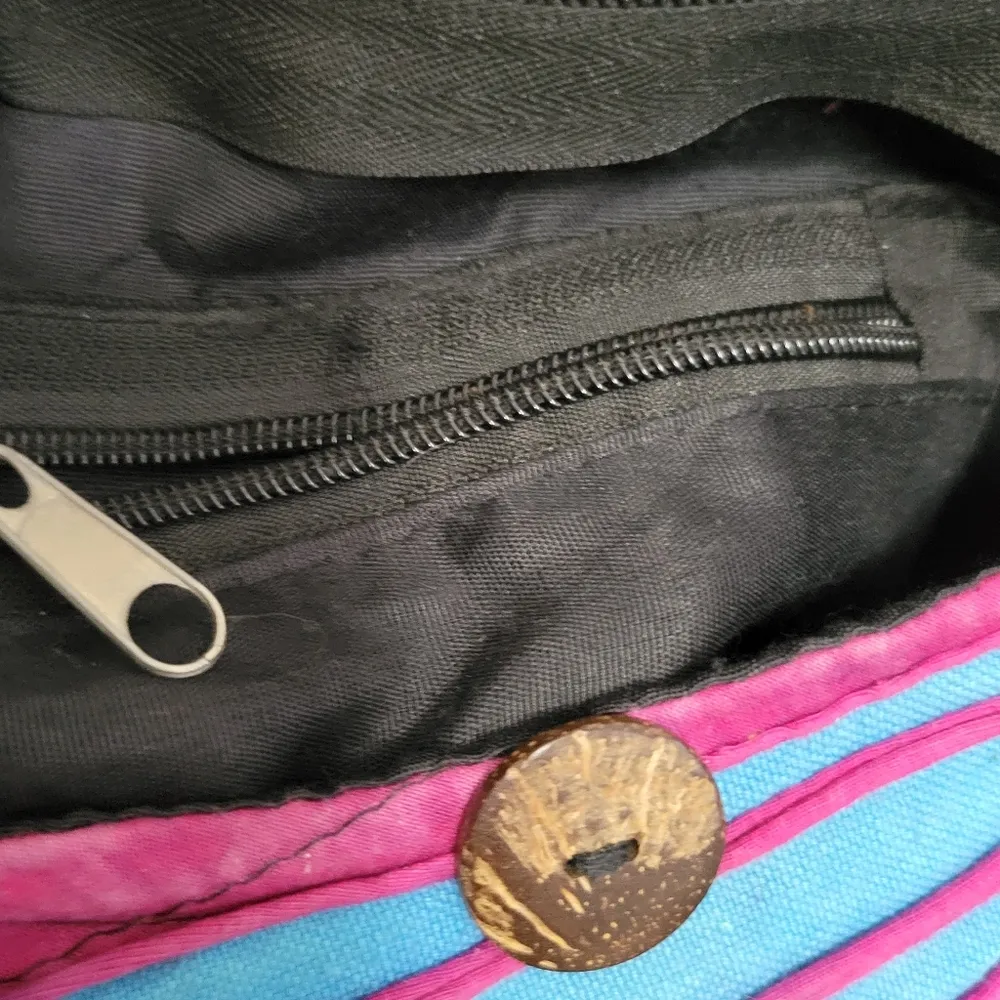 Colorful boho razor cut crossbody sling cotton bag - Image 10